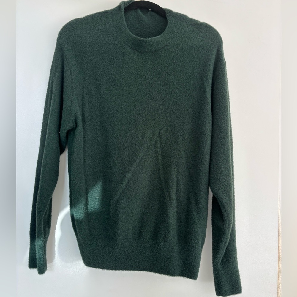 Aritzia Green Crew Neck Sweater
